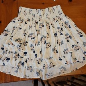 Vintage Torrid Smocked Layered Mini Skirt